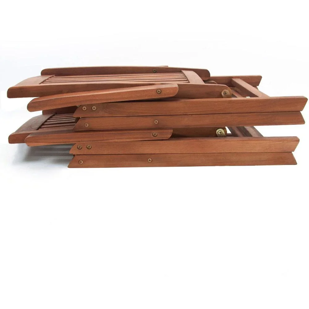 Vanamo Gartenstuhl Eukalyptusholz Klappstuhl mit hoher Rückenlehne - 0