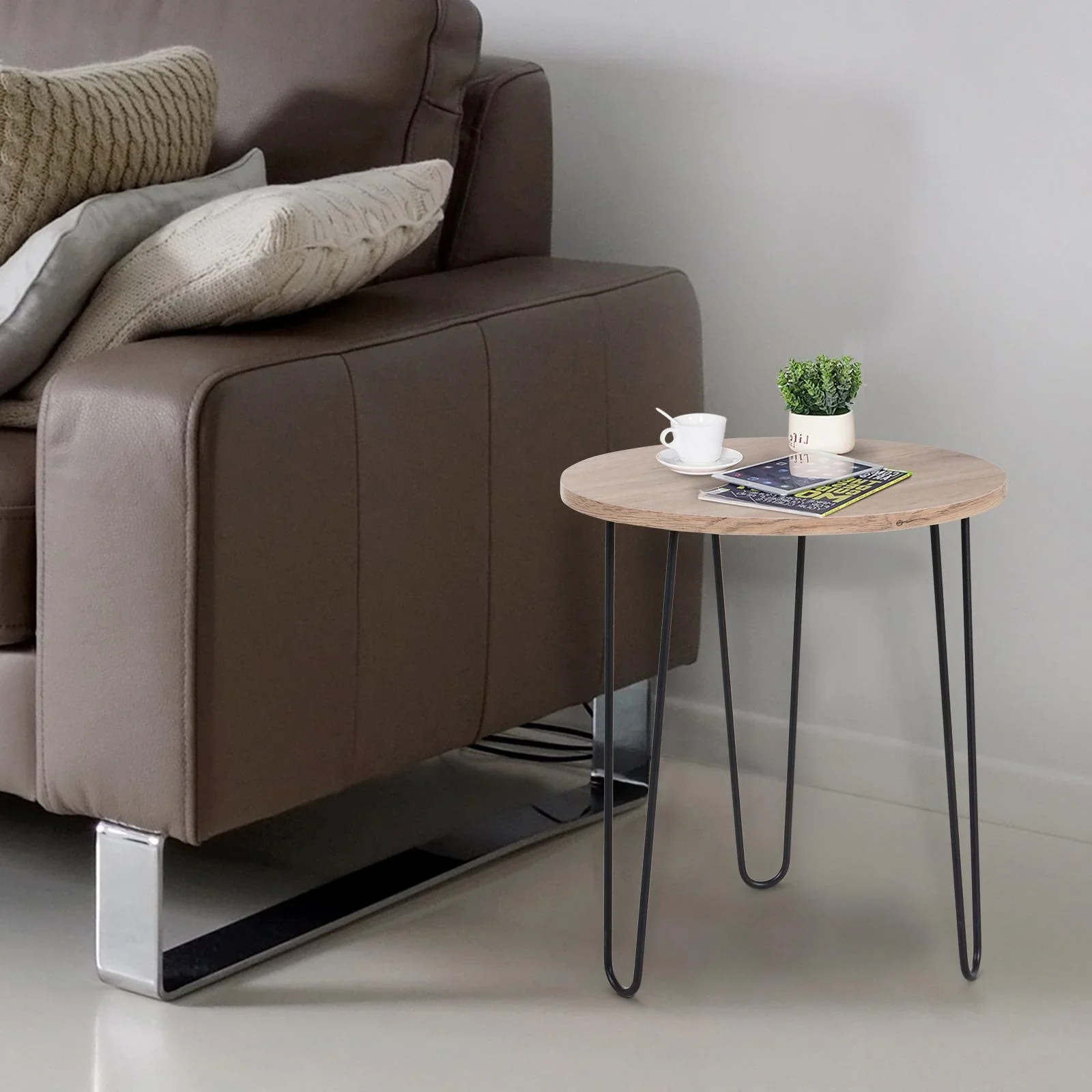 Runder Beistelltisch - 6