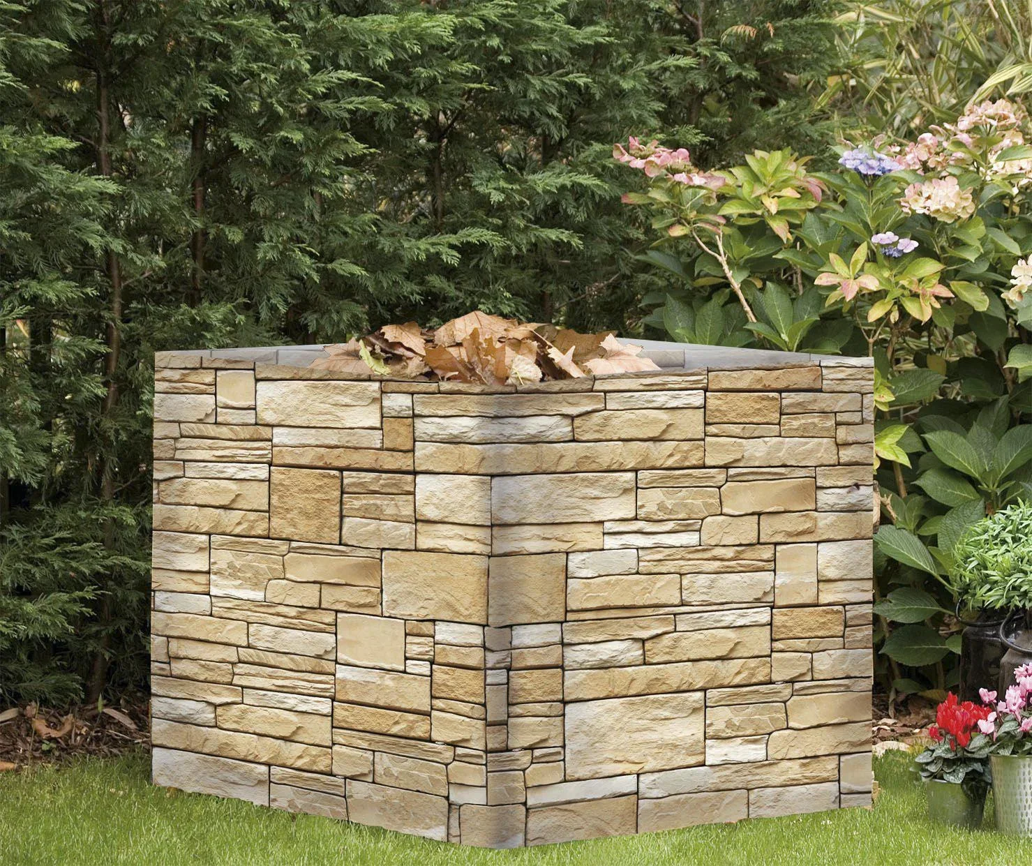 Balkon Sichtschutz "Mauer" - 1