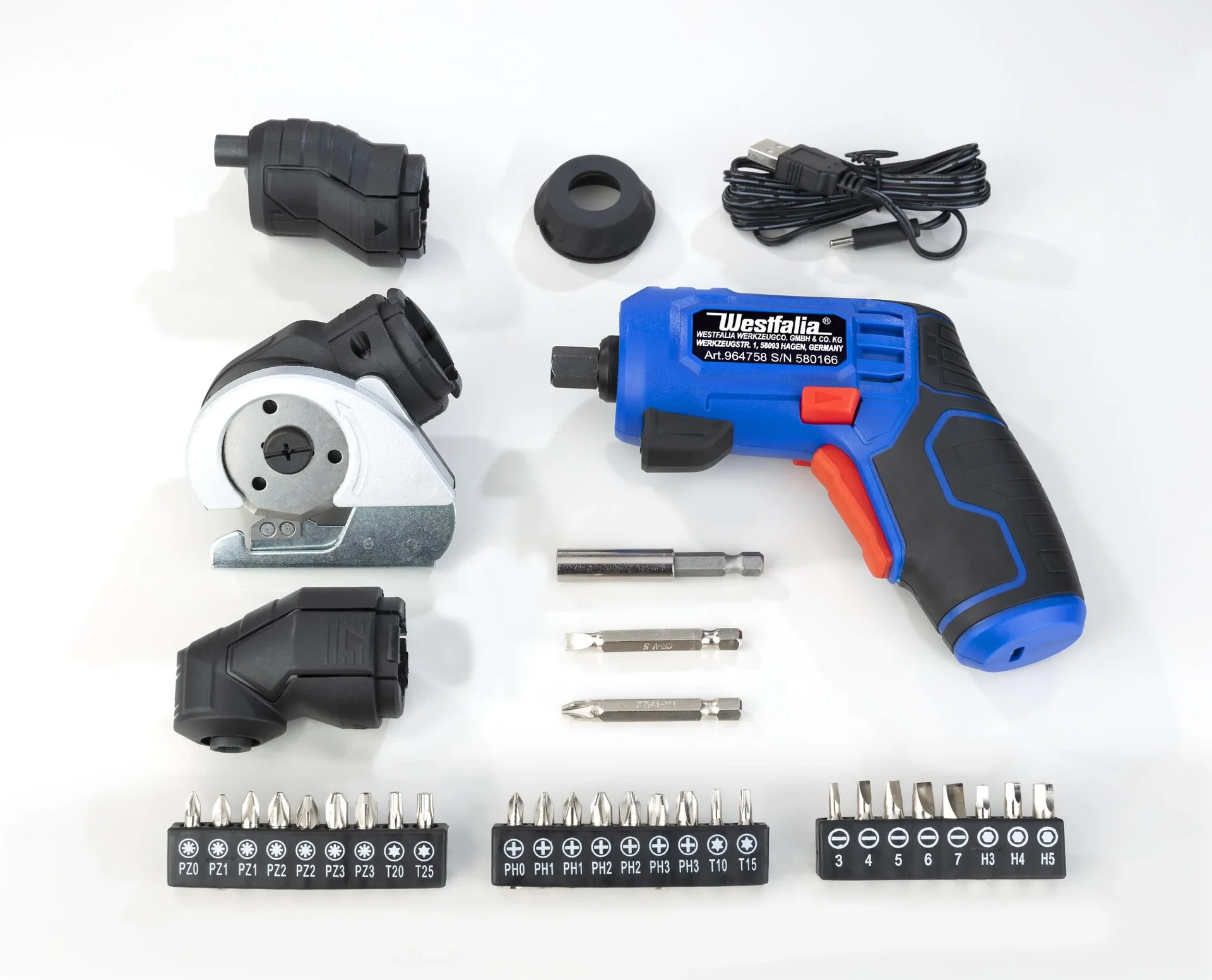 3,6 Volt Akku Multi-Tool inklusive XXL Zubehör Set im Koffer - 0