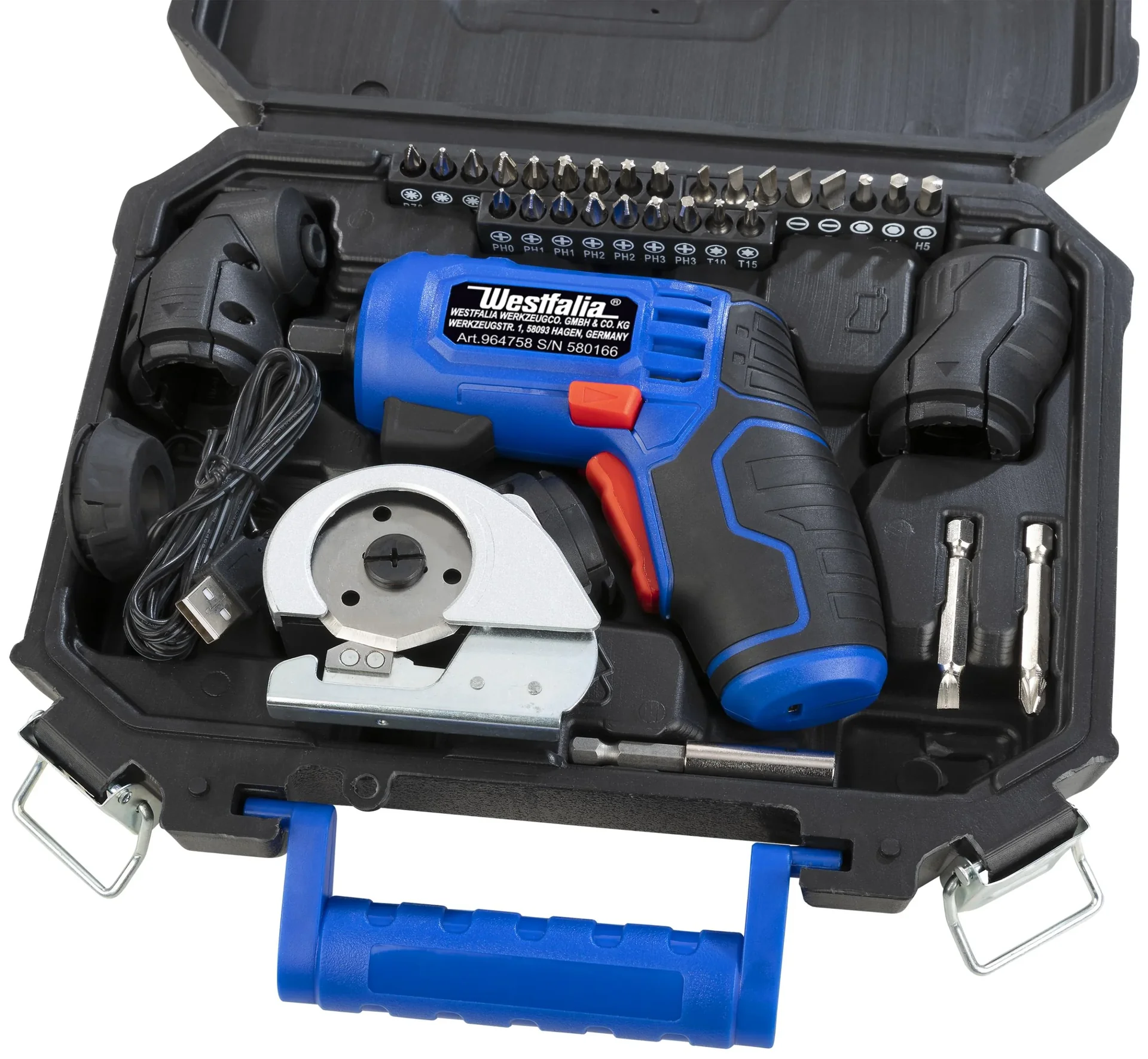 3,6 Volt Akku Multi-Tool inklusive XXL Zubehör Set im Koffer - 1