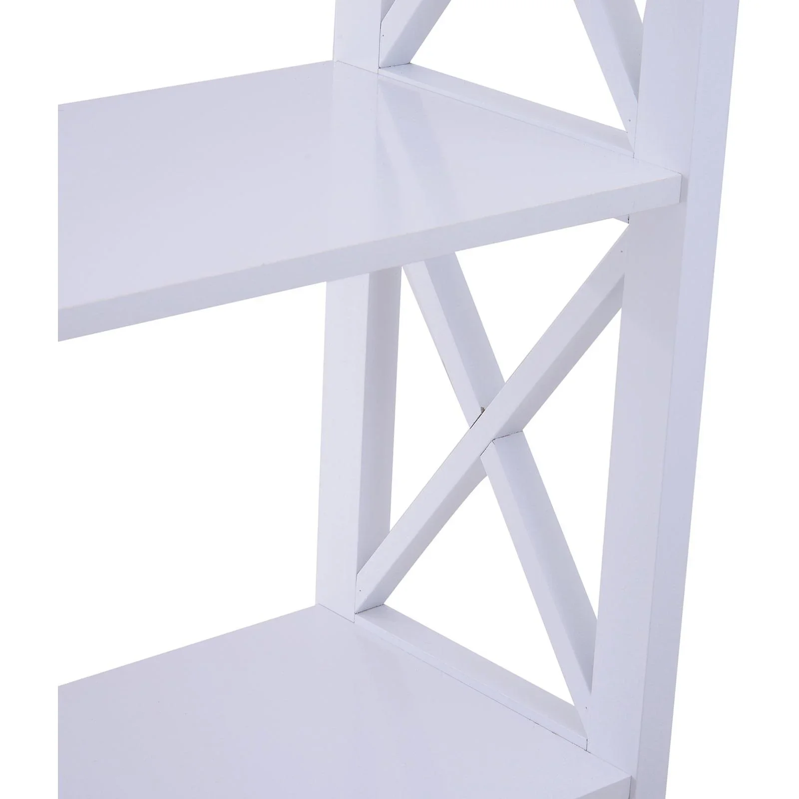 Standregal Bücherregal Dekoregal 4 Fächer offen MDF Weiß 70 x 30 x 145,3 cm - 3