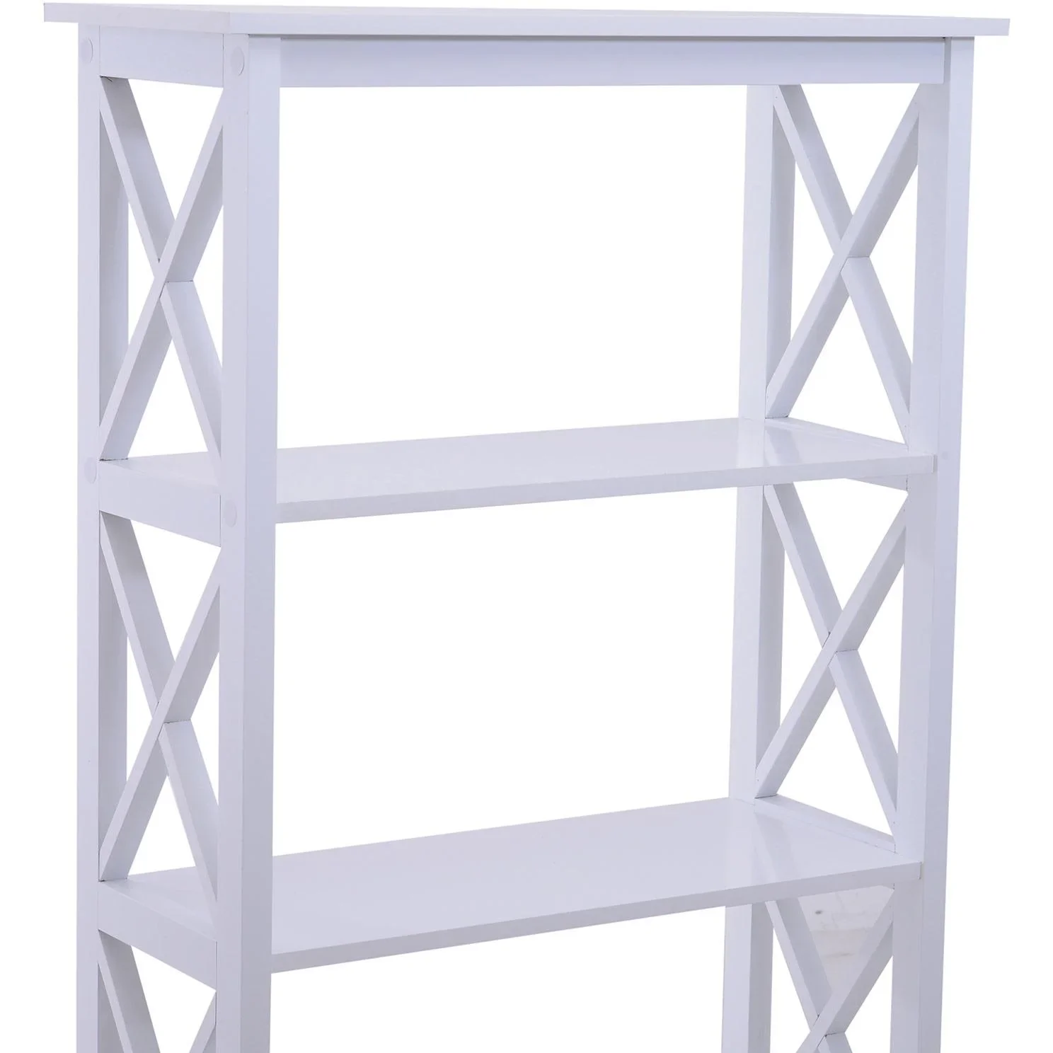 Standregal Bücherregal Dekoregal 4 Fächer offen MDF Weiß 70 x 30 x 145,3 cm - 4