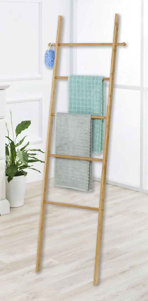 Bambus-Leiter mit Haken, Badserie „Bahari“ - 0