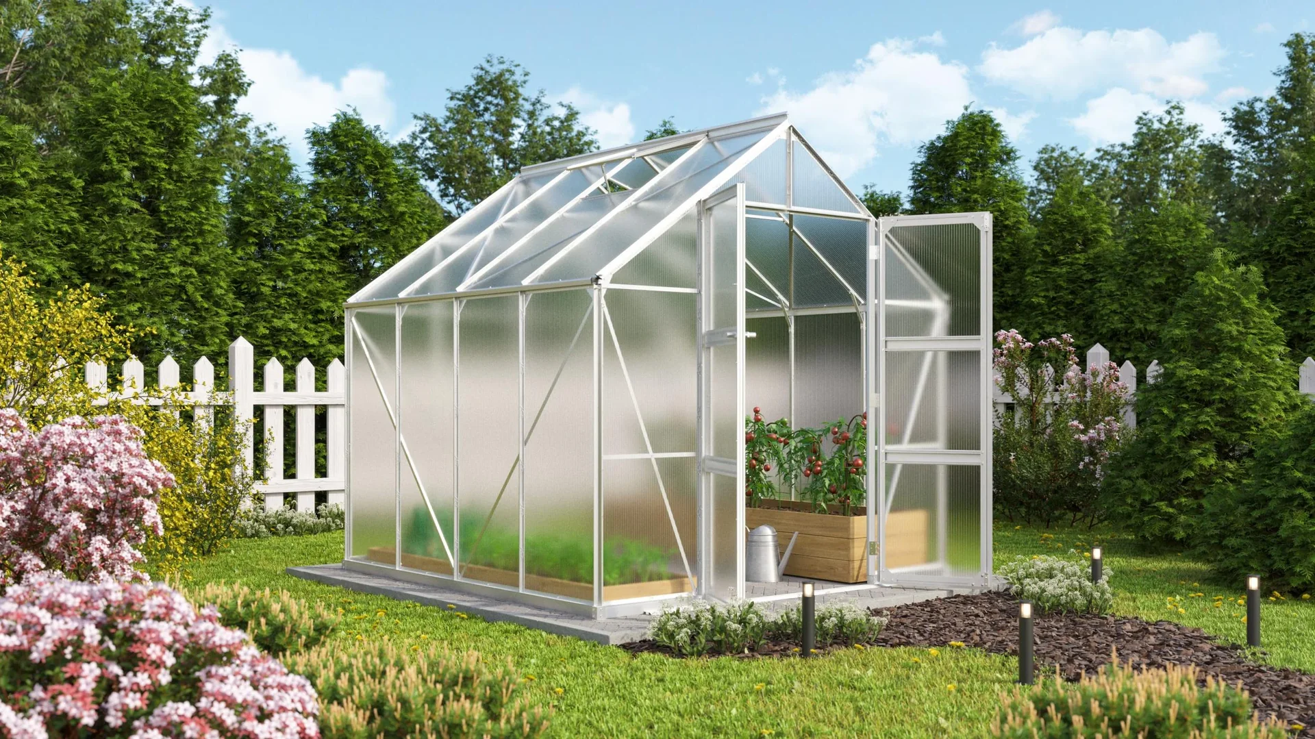 Gewächshaus Domus 6700 HKP 4 mm, Farbe alu - 0