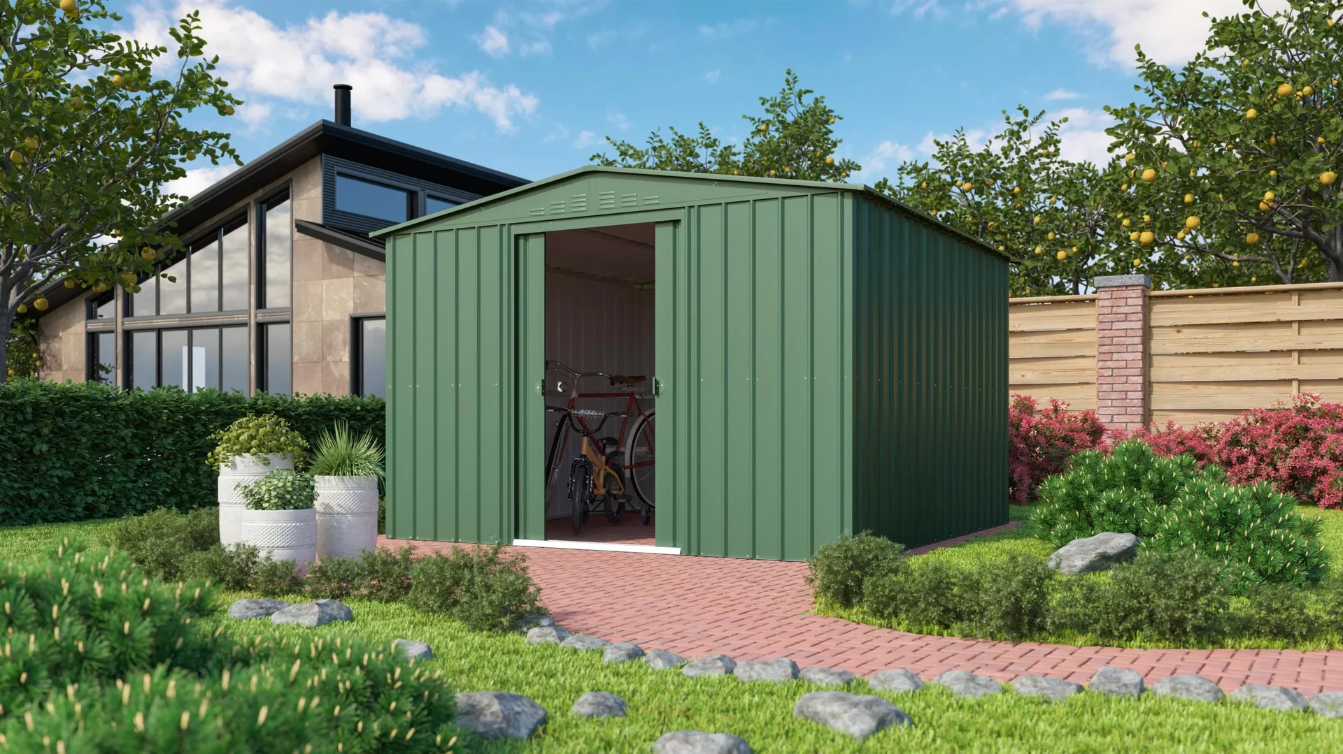 Gerätehaus Gartenmanager Dream 108, jade - 0