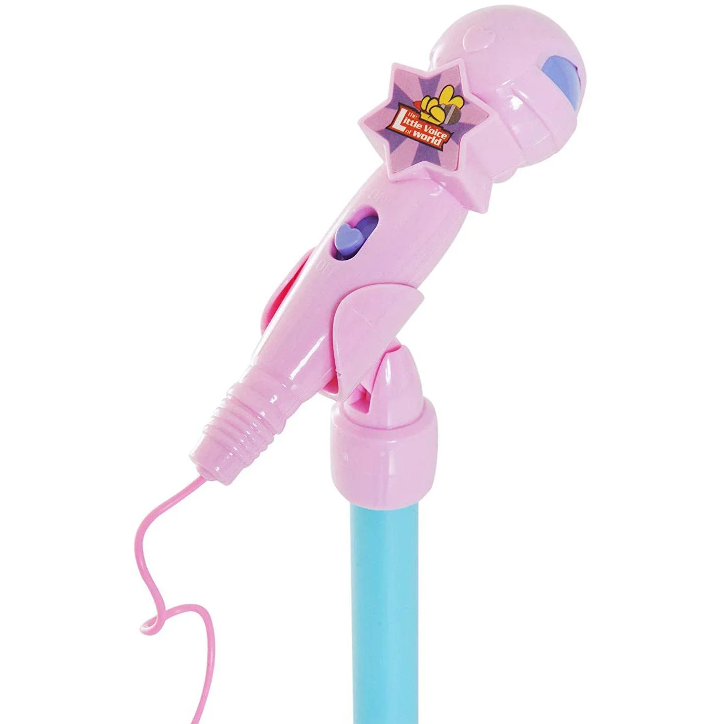 Kinder Mikrofon Standmikrofon Blinkleuchten Rosa - 1