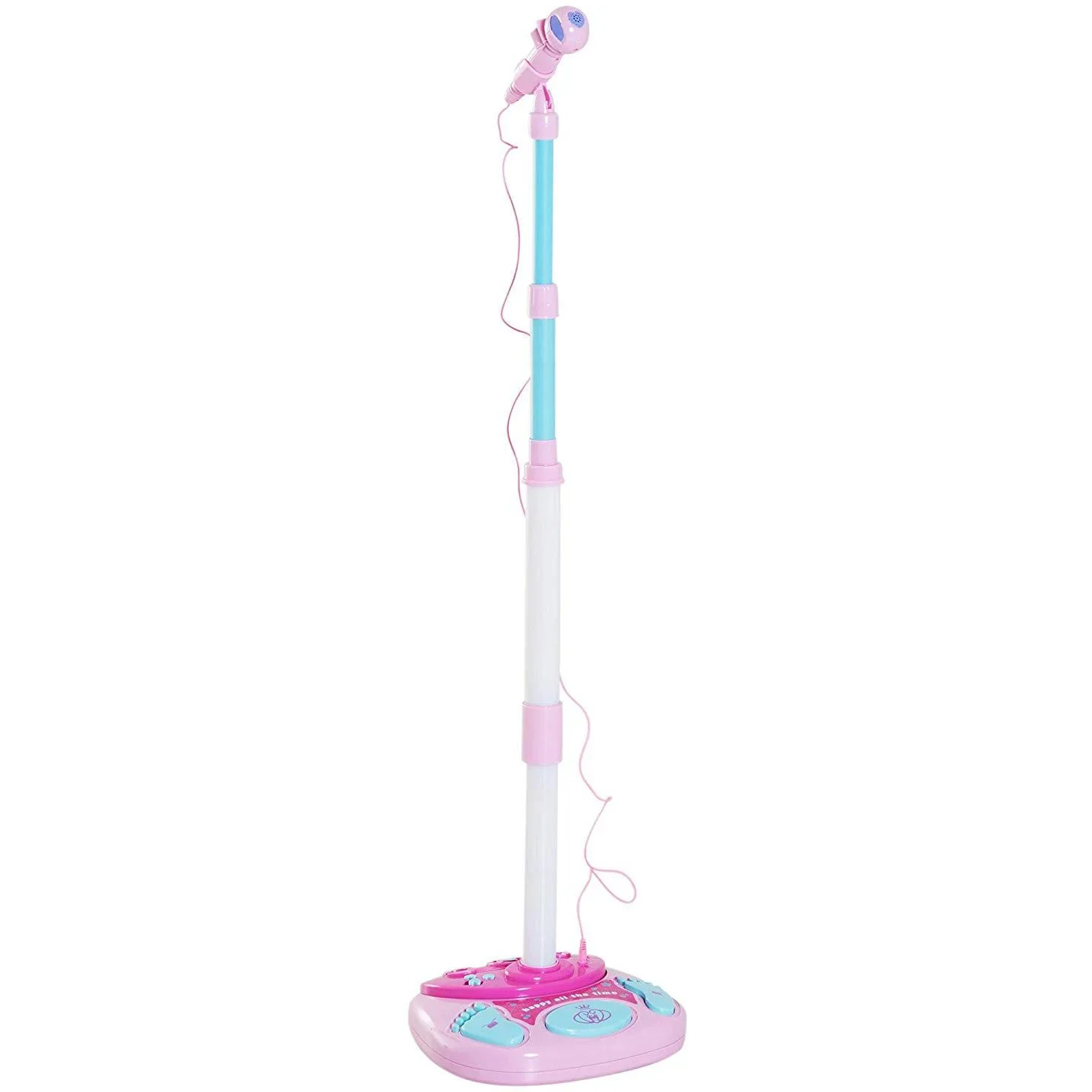 Kinder Mikrofon Standmikrofon Blinkleuchten Rosa - 2