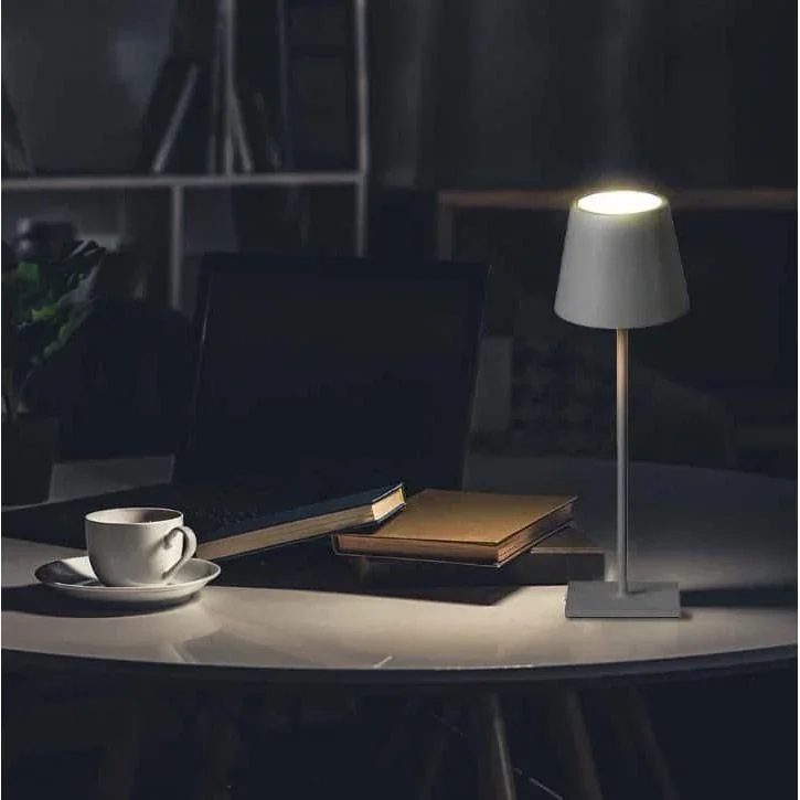 VT-7703 Tischleuchte - 4000K - Dimmbar durch Berührung - Wiederaufladbar - Grau - 1