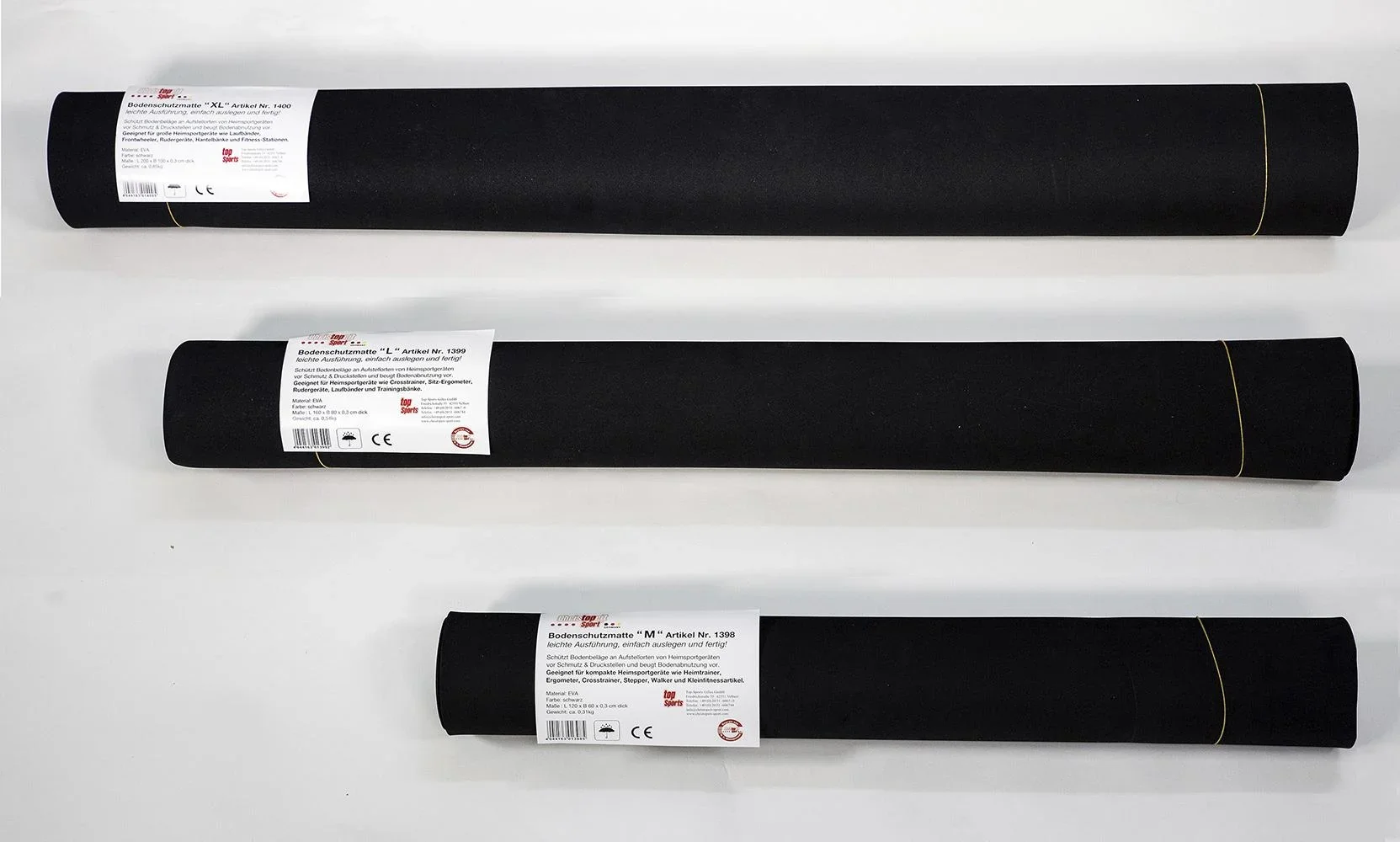 Bodenschutzmatte M, L 120 cm x B 60 cm x H 0,3 cm - 2