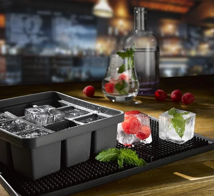 Eiswürfelform inklusive transparentem Deckel, für 9 Eiswürfel, Eiswürfelgröße 4 x 4 x 4 cm - 2