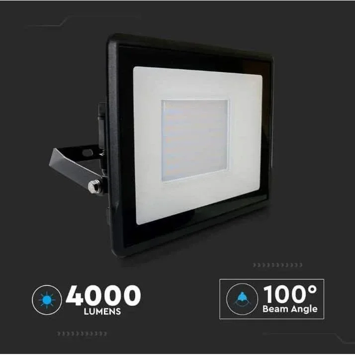 VT-158 LED-Flutlicht - 50 W - 4000 Lm - 4000K - Schwarz - 3