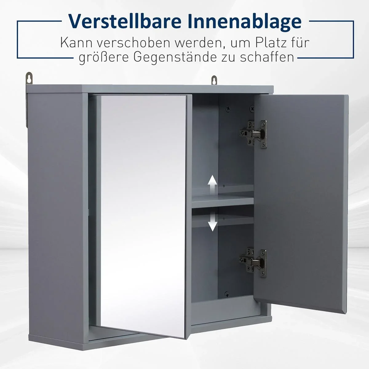 Spiegelschrank grau - 2