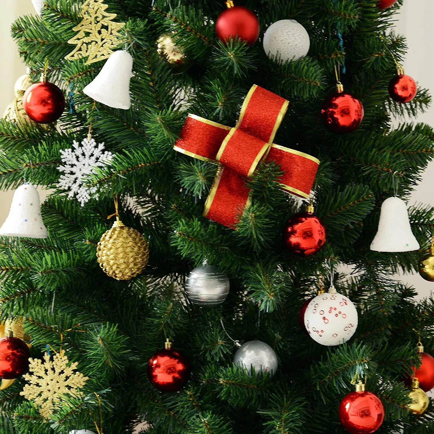 Weihnachtsbaum 210cm mit Metallständer 631 Spitzen Grün - 3