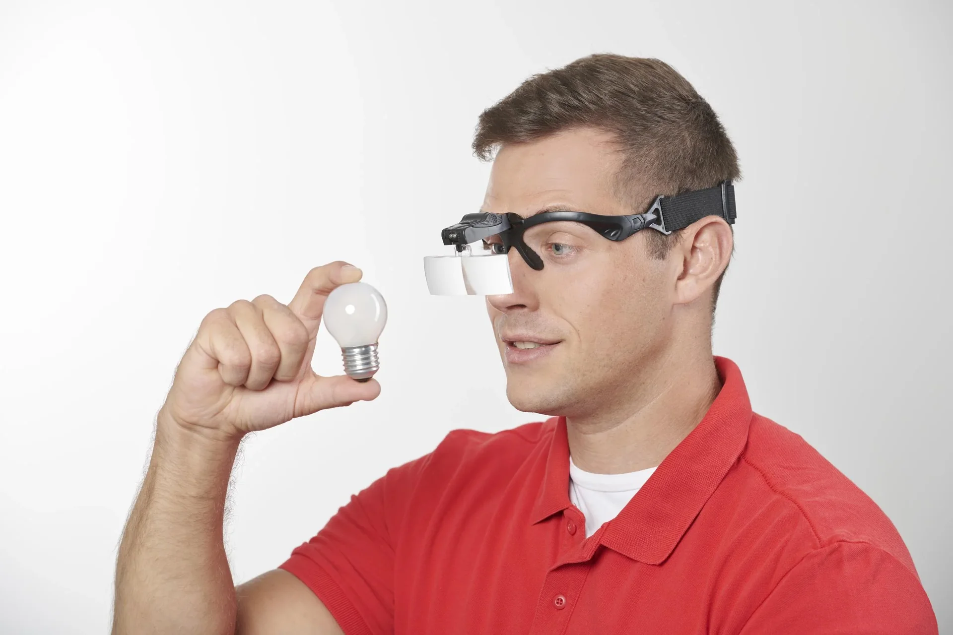 LED-Lupenbrille mit 5 Vergrößerungseinsätzen - 7