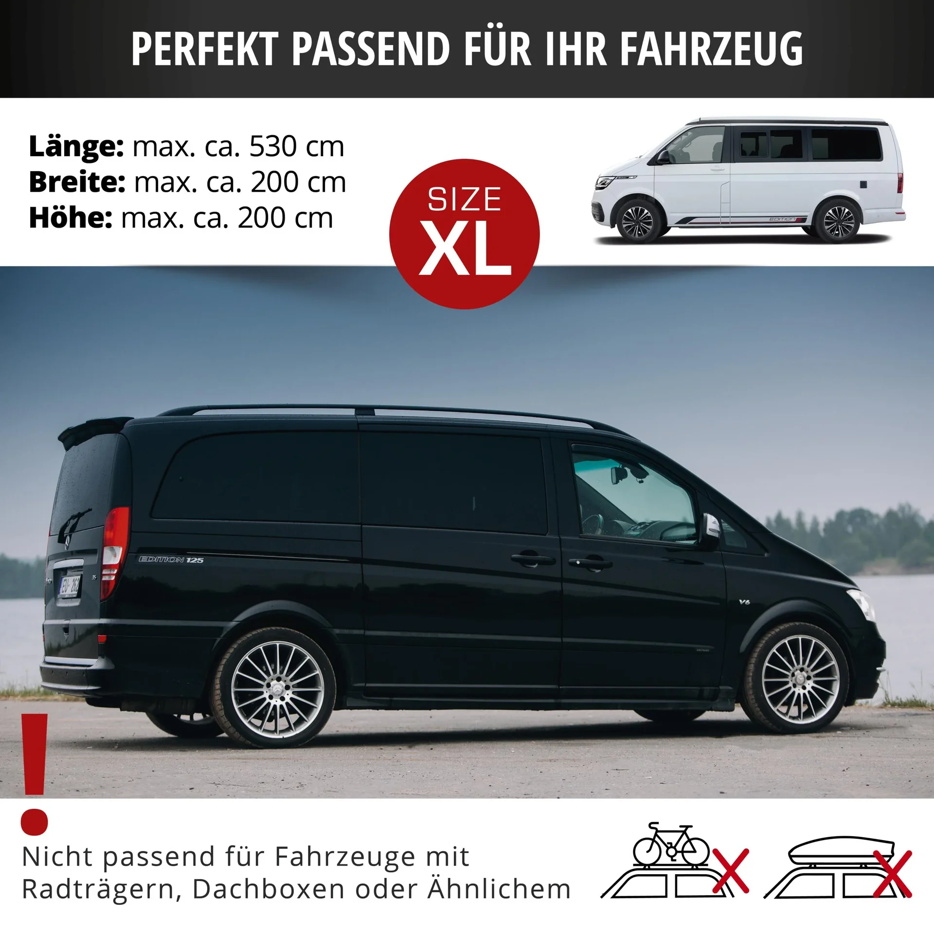 Bus Hagelschutzplane Hybrid UV Protect, Transporter-Hagelschutzgarage Größe XL - 0