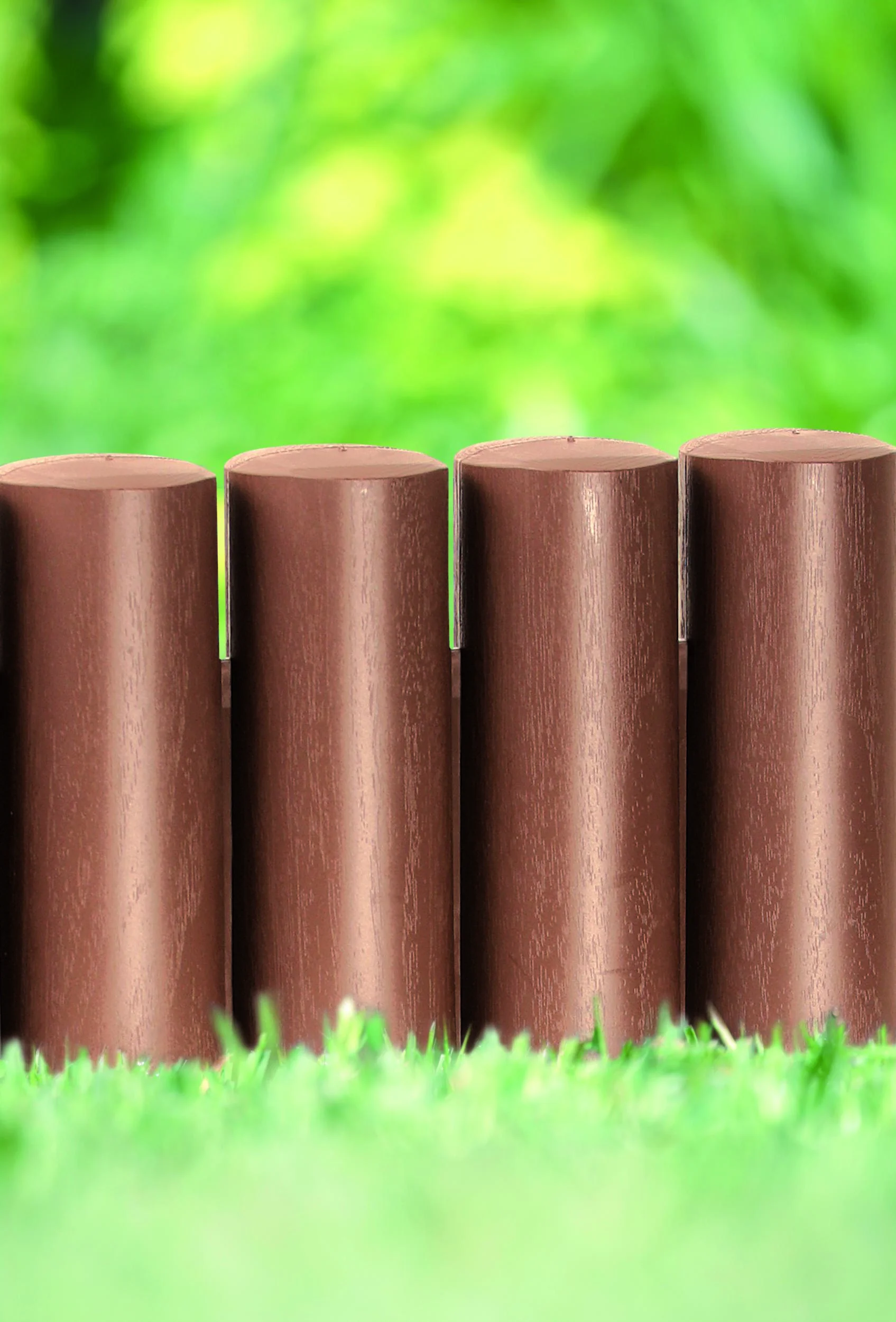 Beeteinfassung PALISADE, braun - 8 Stück - 2,4 m - 1