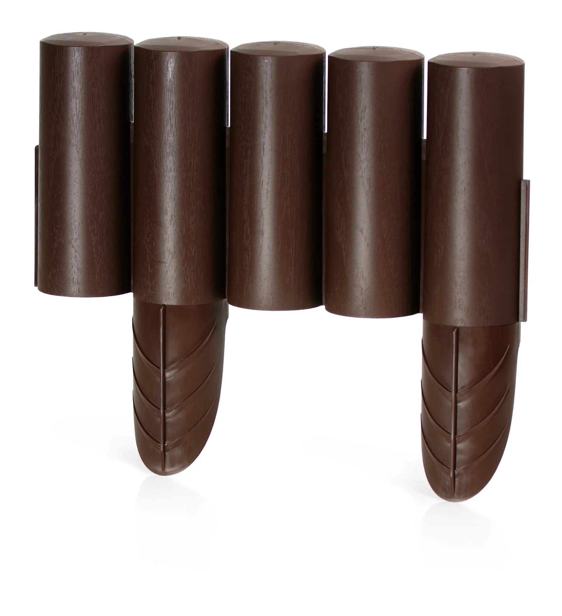 Beeteinfassung PALISADE, braun - 8 Stück - 2,4 m - 2