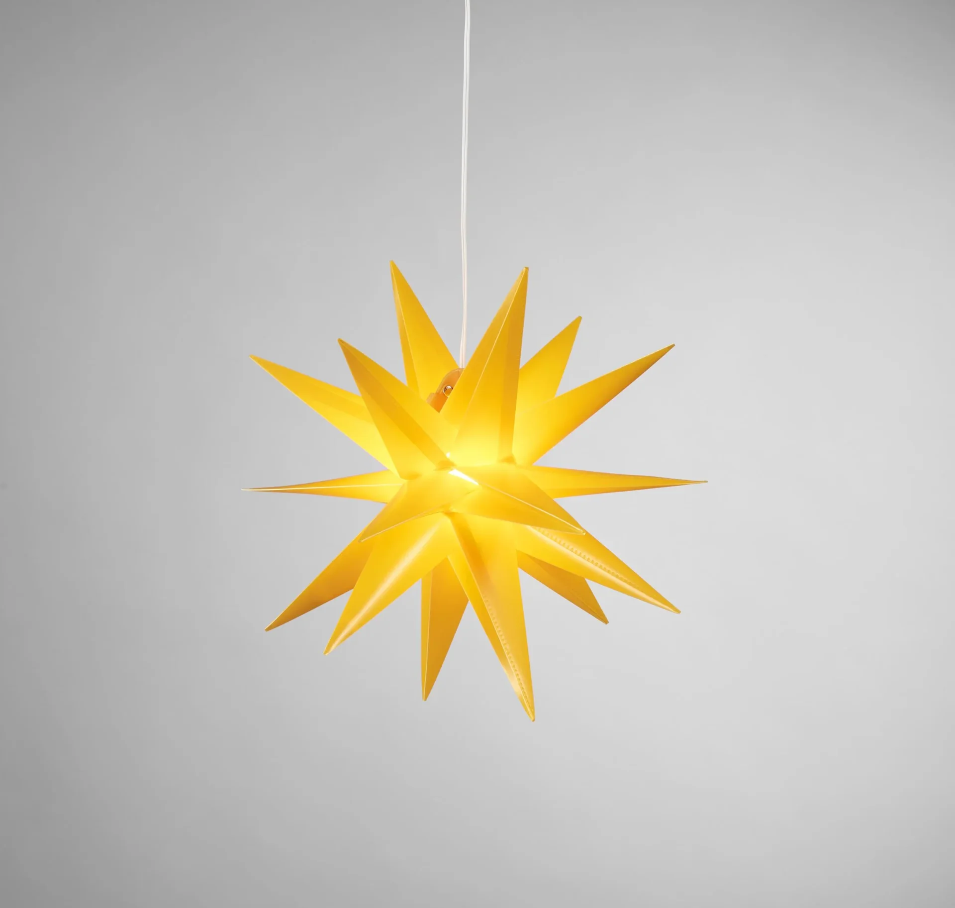 LED Kunststoff Stern, gelb ø 25cm - 0