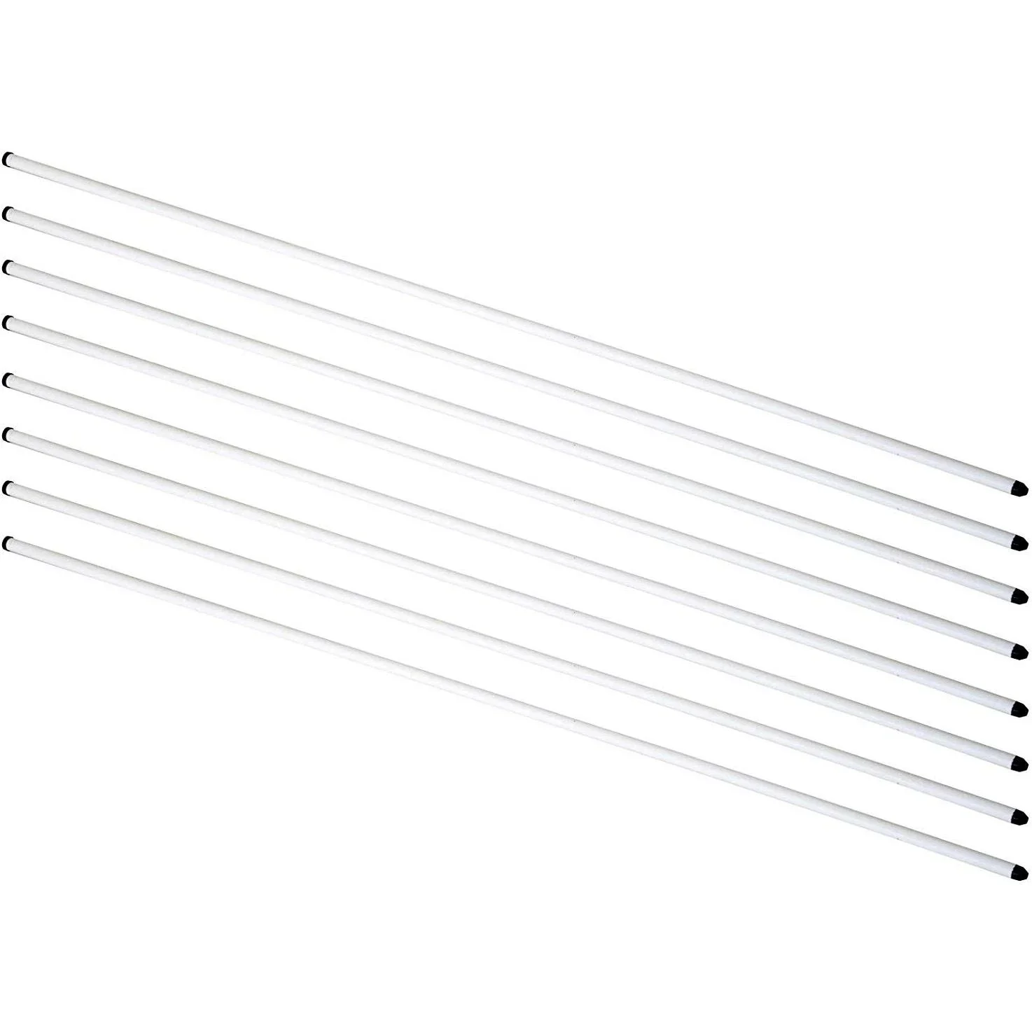 Welpengitter Freilaufgehege Laufstall für Haustiere mit Tür 6 Teile sechseckig PP-Kunststoff rostfrei Weiß Ø180 x H95 cm - 2