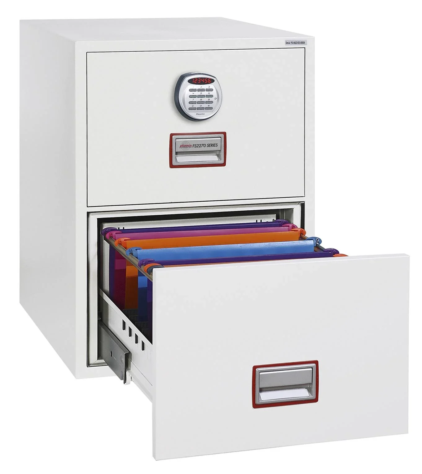 Aktenschrank World Class Vertical Fire File mit 2 Schubladen und elektronischem Schloss - 5