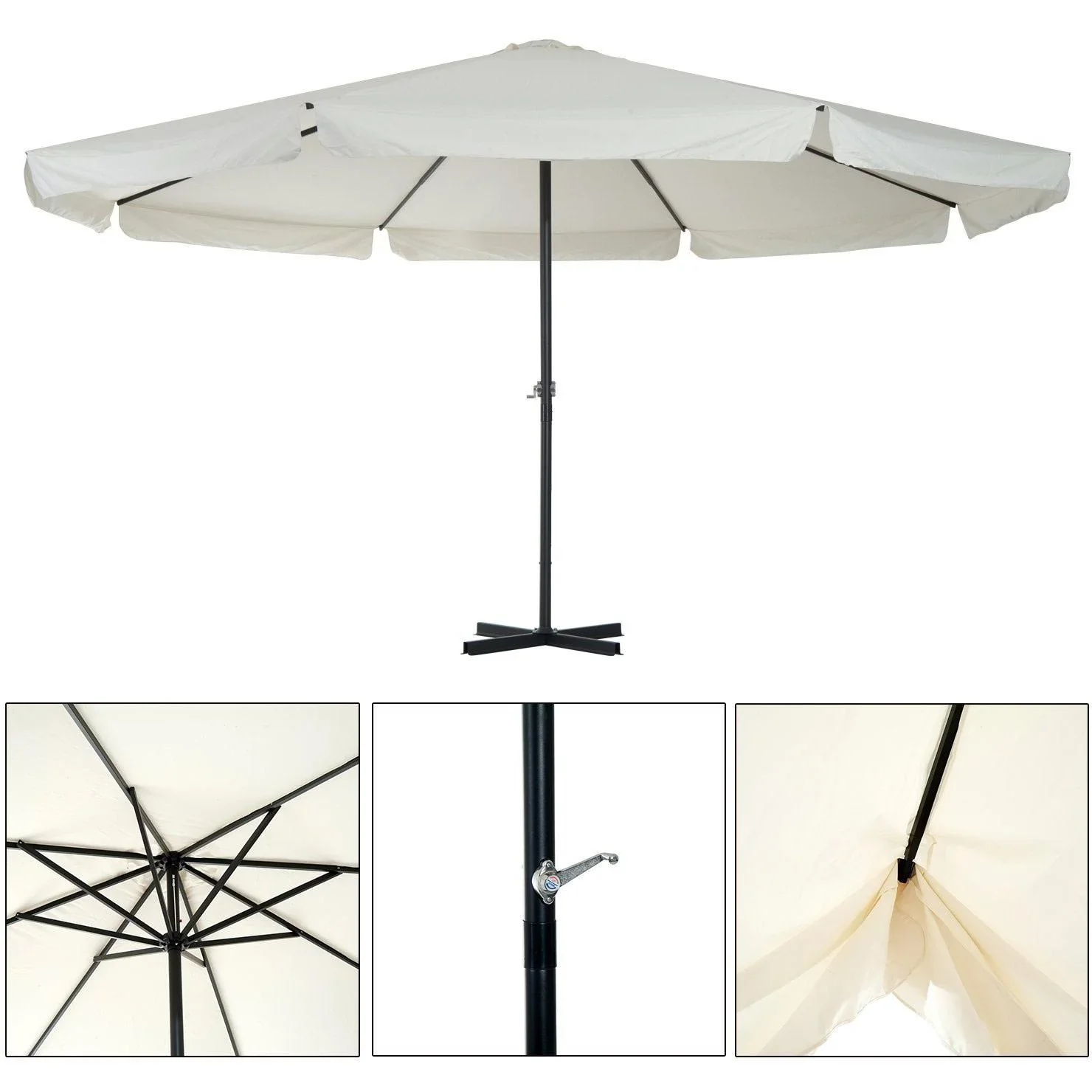 Gartenschirm mit Handkurbel - 2