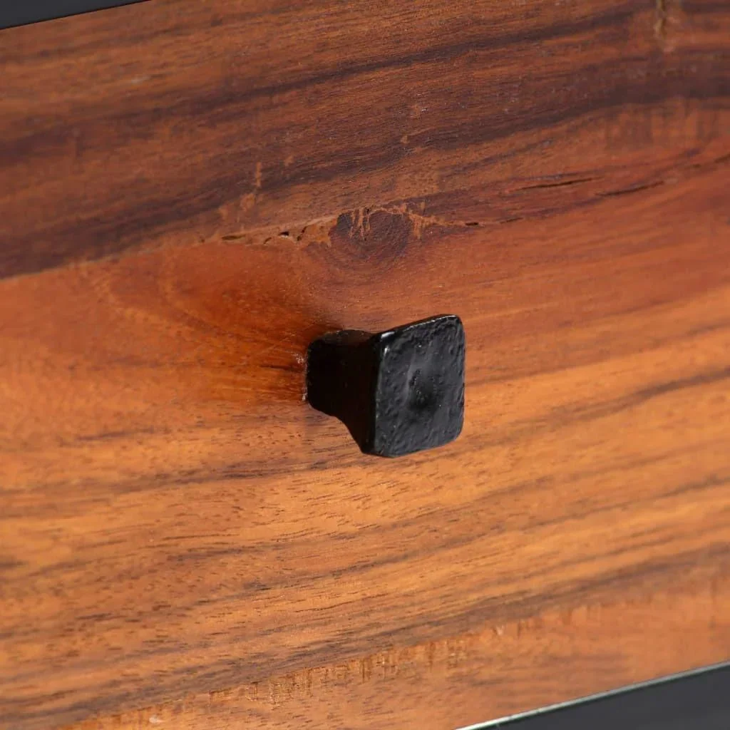 TV-Schrank 120x30x40 cm Massives recyceltes Holz und Stahl - 2