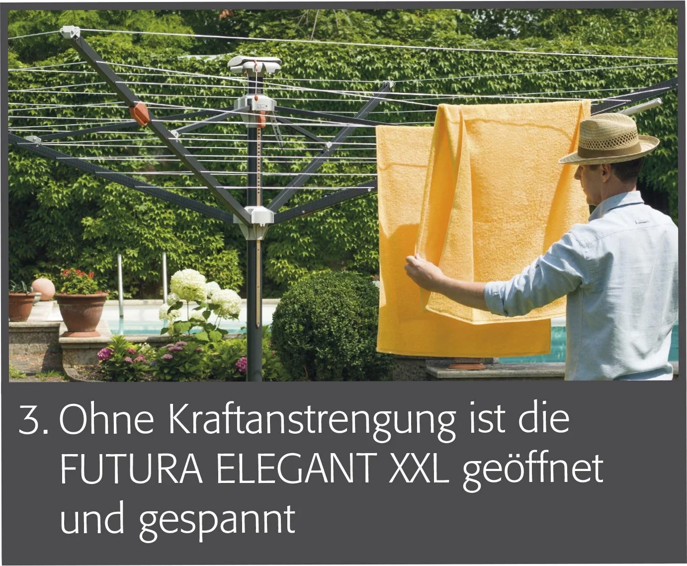 Wäschespinne "Futura Elegant XXL LIFT" - 3