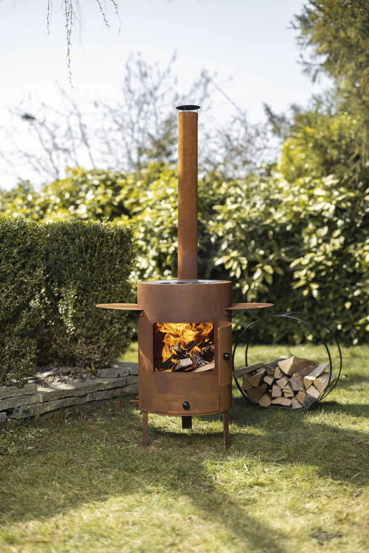 Outdoor- und Fondue-Ofen Deluxe rost - 1