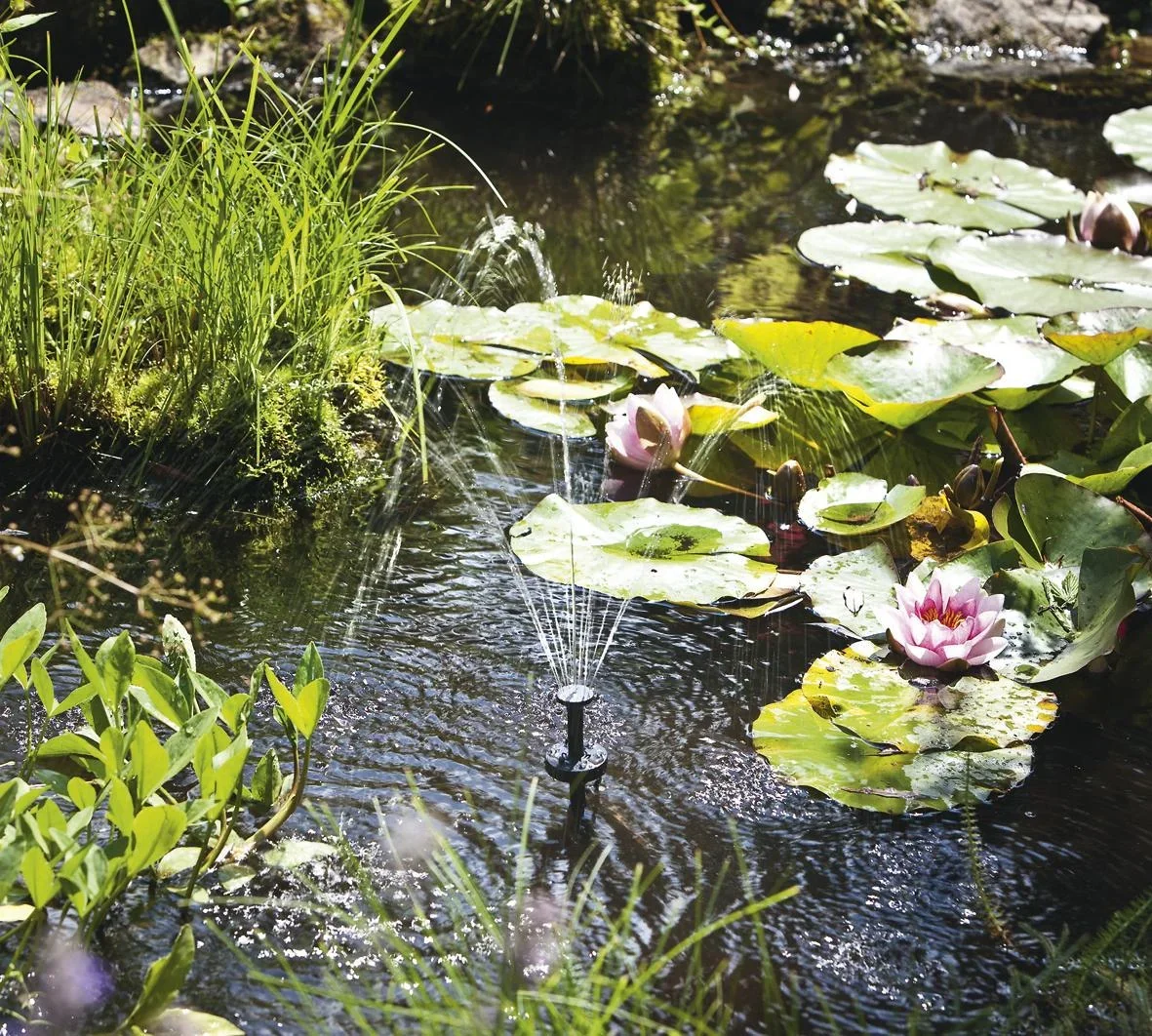 Solar Pumpensystem "Palermo" mit LED Beleuchtung - 0