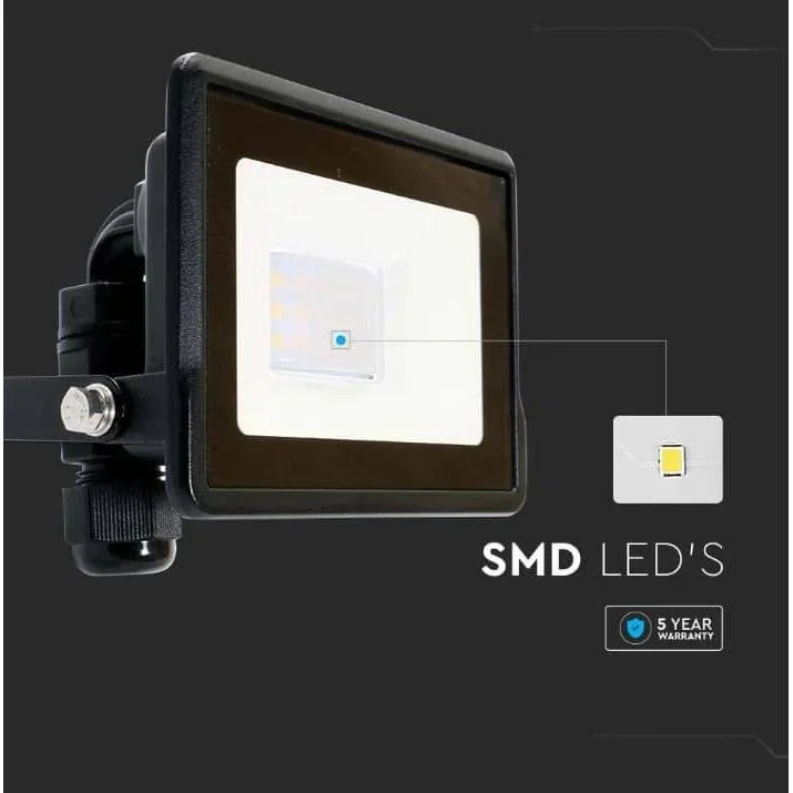 VT-118 LED-Flutlicht - 10 W - 735 Lm - 4000K - Schwarz - 6