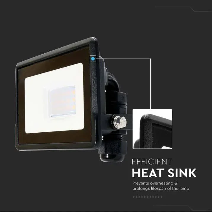 VT-118 LED-Flutlicht - 10 W - 735 Lm - 4000K - Schwarz - 8