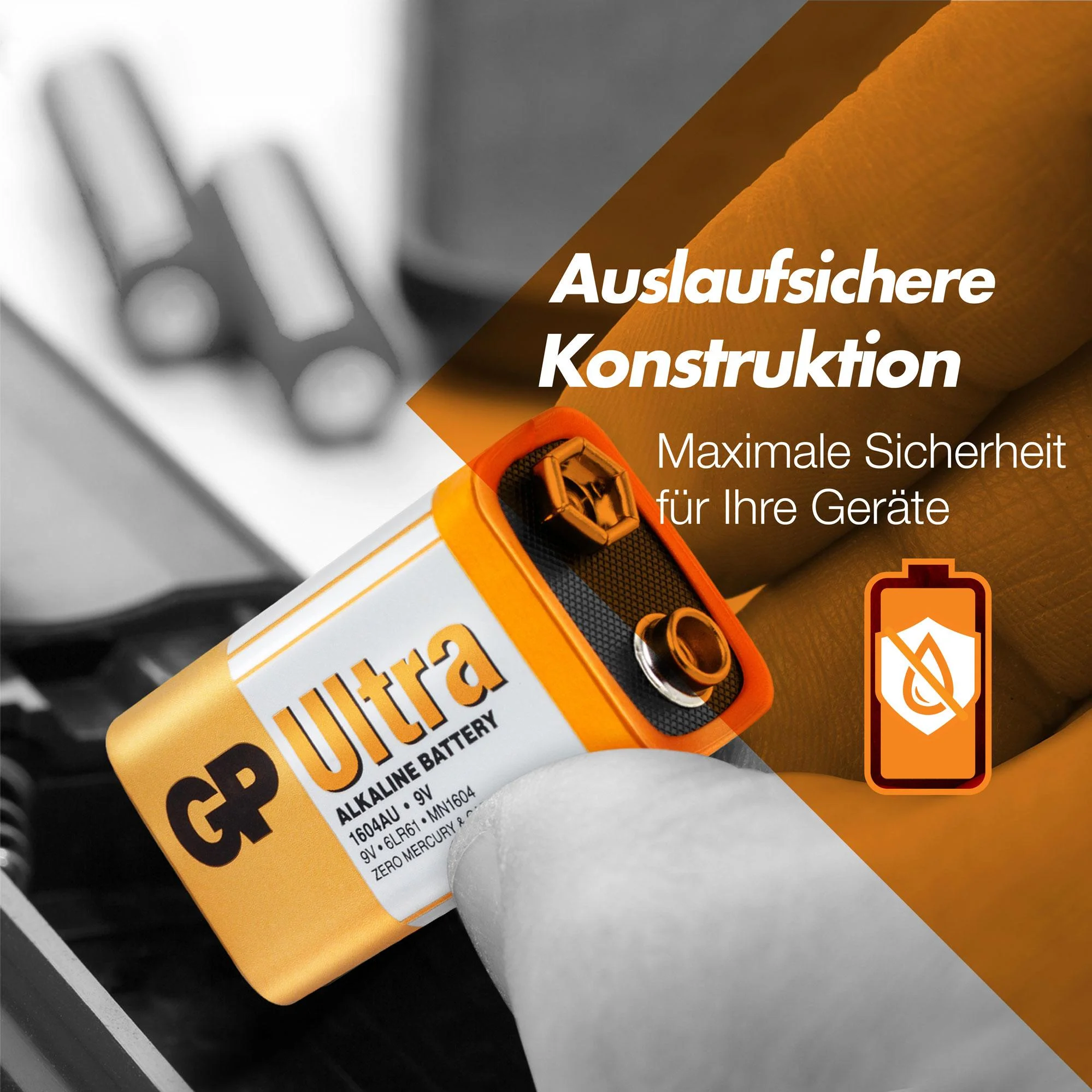 ULTRA 9V Block Alkaline Batterie - 1 Stück - 2