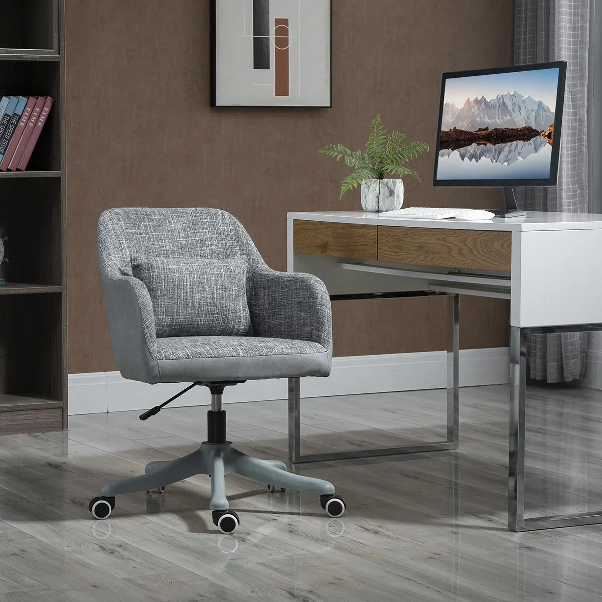 Bürostuhl höhenverstellbarer Chefsessel Gamingstuhl mit Massagefunktion USB-Schnittstelle ergonomischer Zwei-Punkt-Vibra - 1