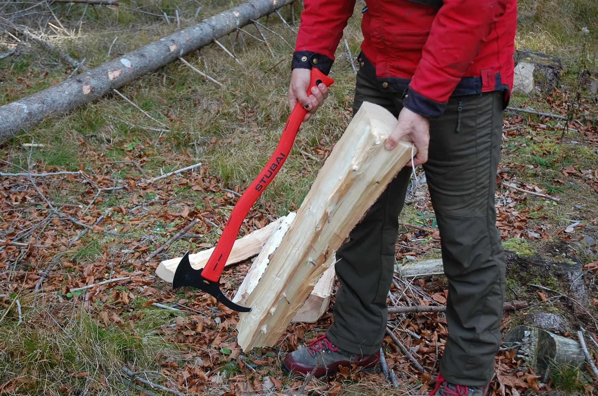 Handsappie, Handsappel, mit Schneide und Kunststoffstiel, 600 mm - 1