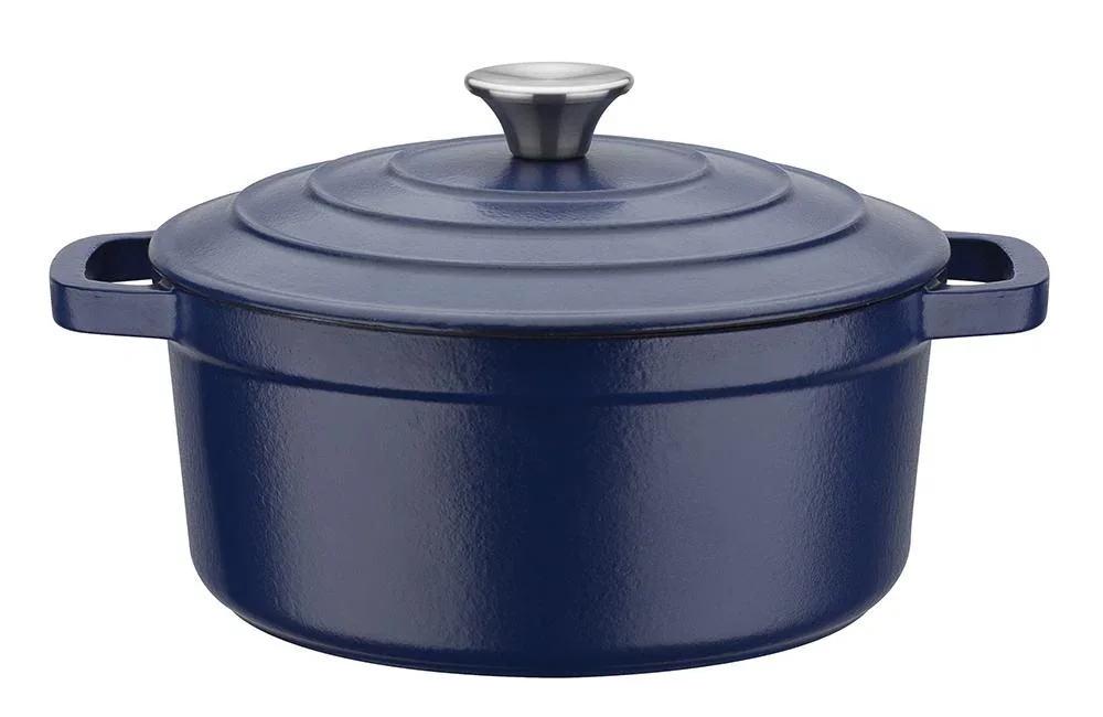 Kochtopf, ca. 24 cm, ca. 3,8 l aus Gusseisen Blue Magic - 0