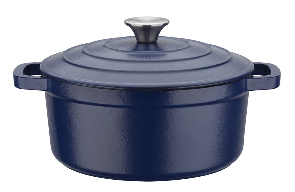 Kochtopf, ca. 24 cm, ca. 3,8 l aus Gusseisen Blue Magic - 0