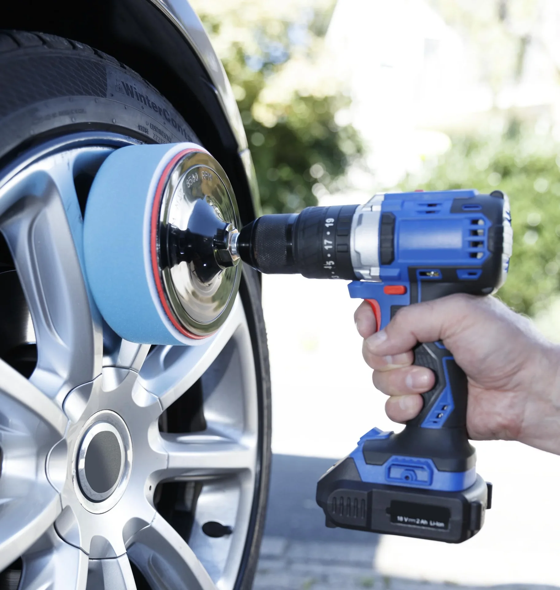 Profi Polierschwamm Set 6 tlg., 150 mm für alle Einsatzbereiche - 4