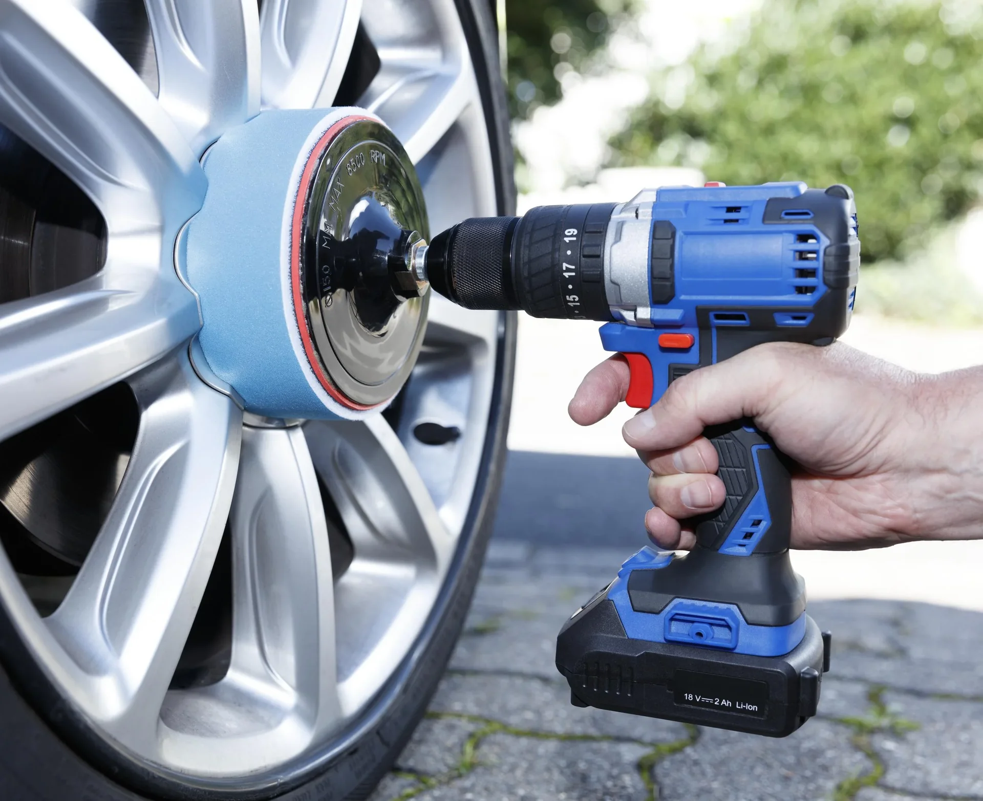 Profi Polierschwamm Set 6 tlg., 150 mm für alle Einsatzbereiche - 6