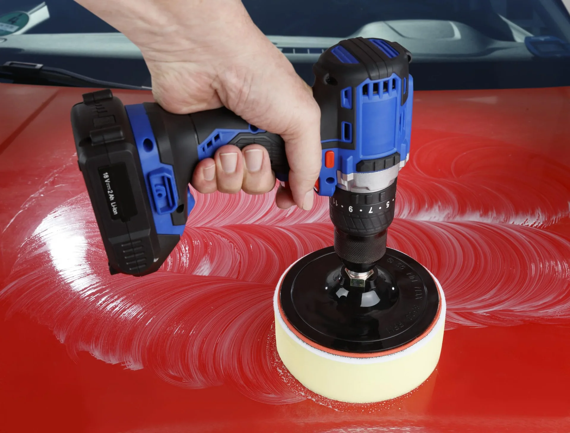 Profi Polierschwamm Set 6 tlg., 150 mm für alle Einsatzbereiche - 7