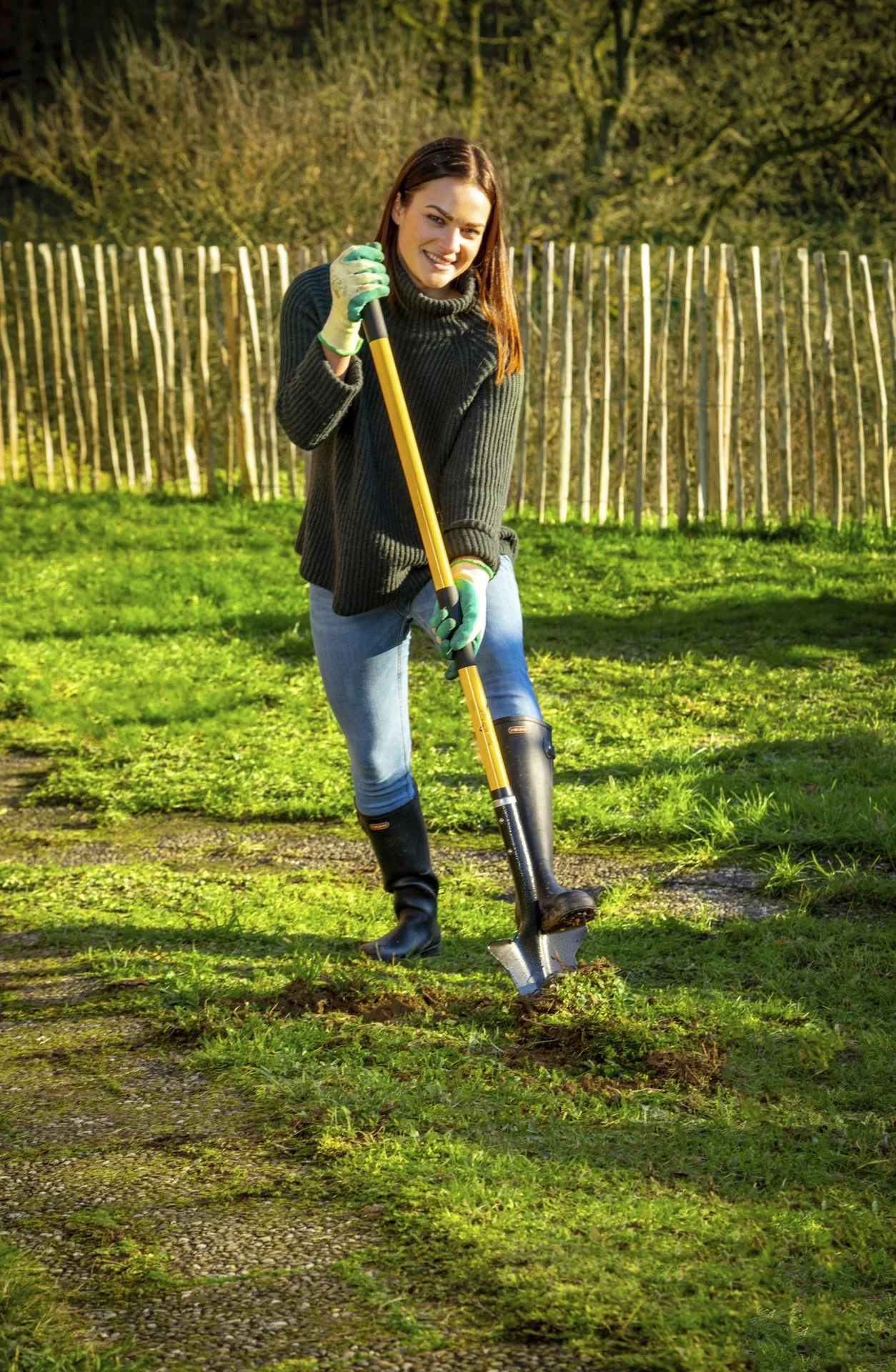 Spaten/Schaufel XXL gelb - 1