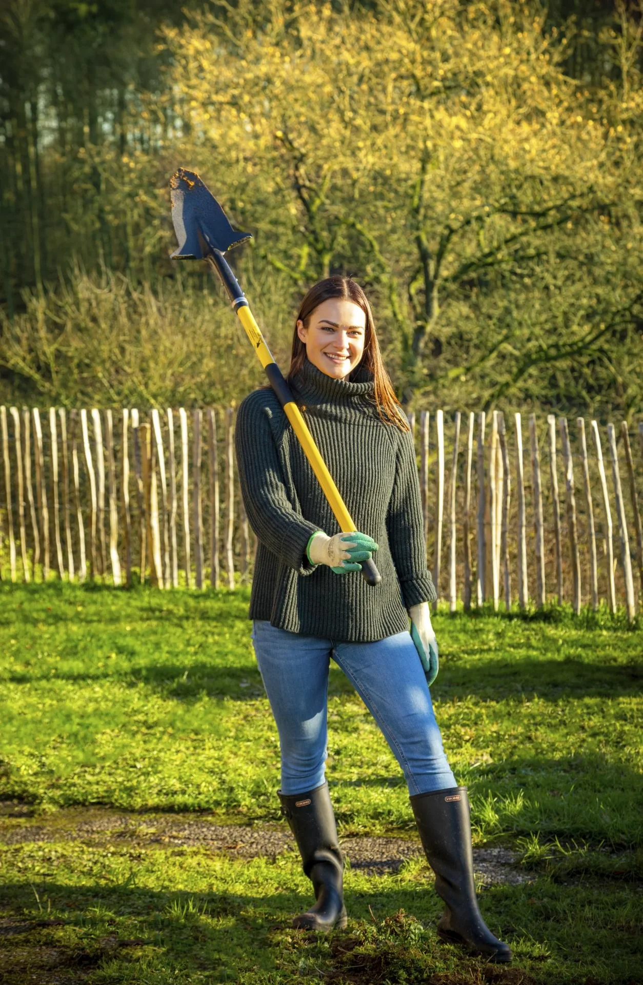 Spaten/Schaufel XXL gelb - 6