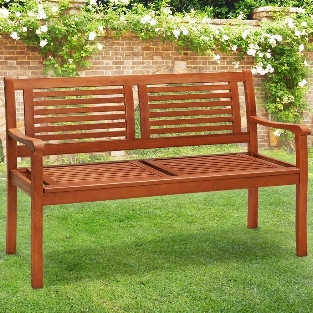 Gartenbank Eukalyptusholz 120x60x90cm FSC-zertifiziert - 0