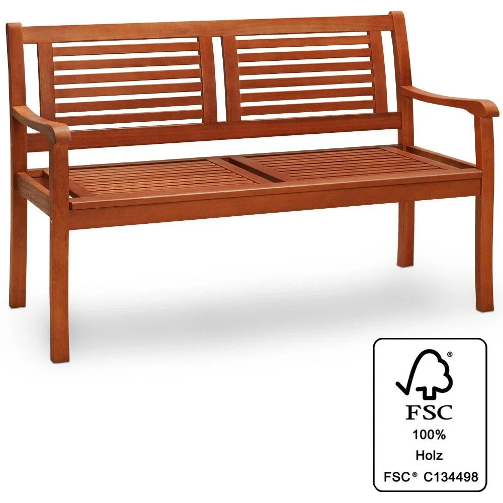 Gartenbank Eukalyptusholz 120x60x90cm FSC-zertifiziert - 2
