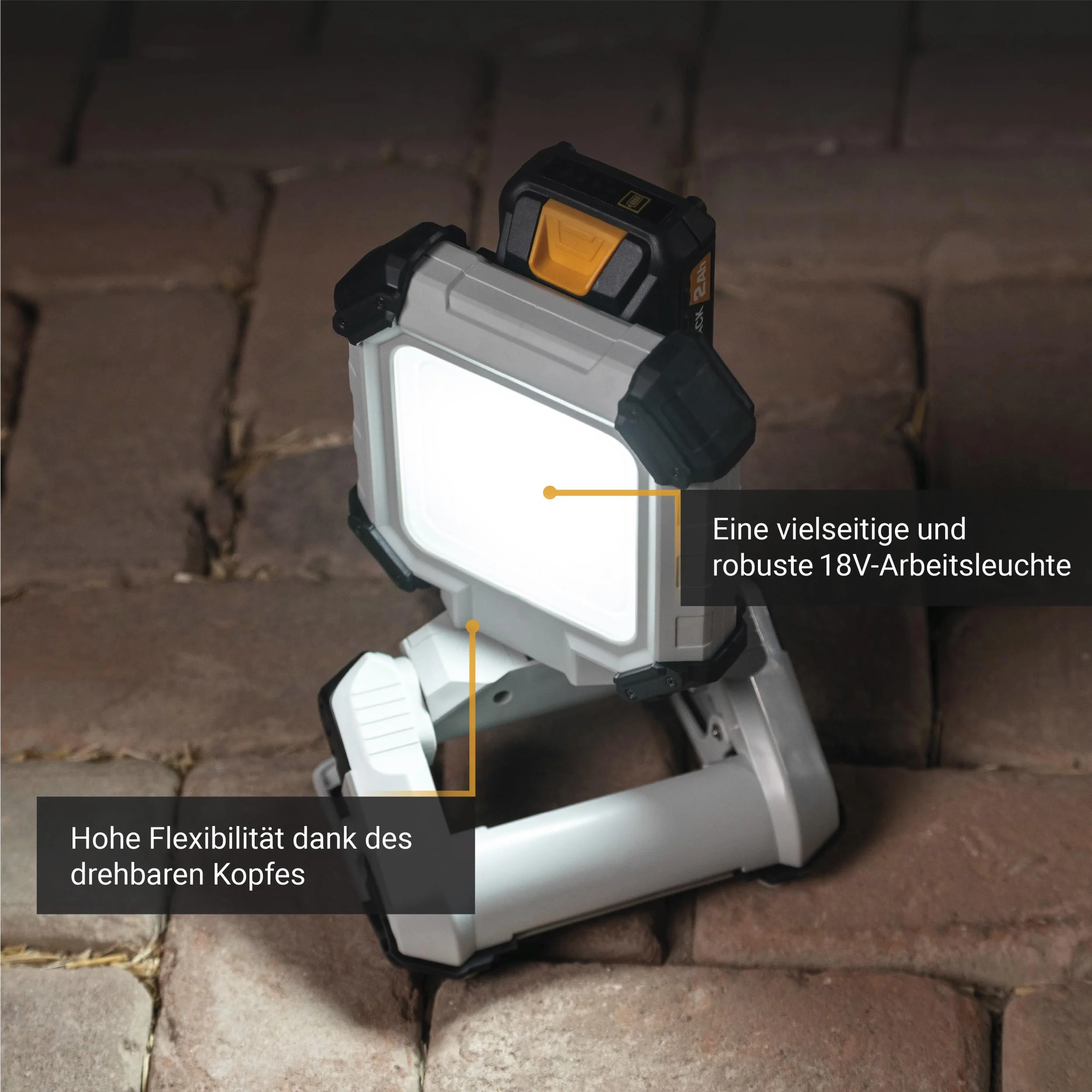 Maxxpack 18V Akku-LED-Arbeitsleuchte (ohne Akku und Ladegerät) - 7