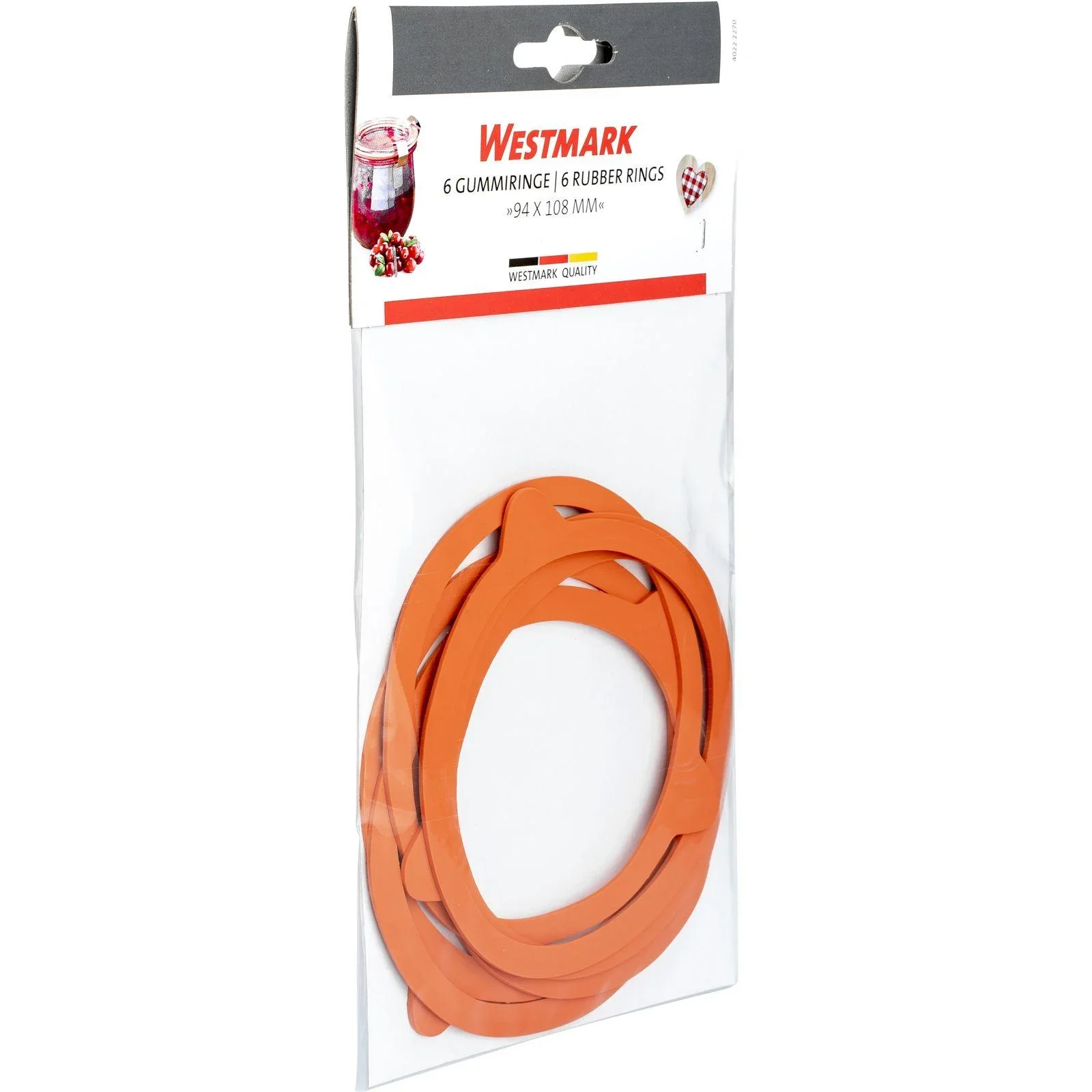 Einkoch-Gummiringe, 94 x 108 mm, Einfüllmündung 100 mm, 6 Stück - 2