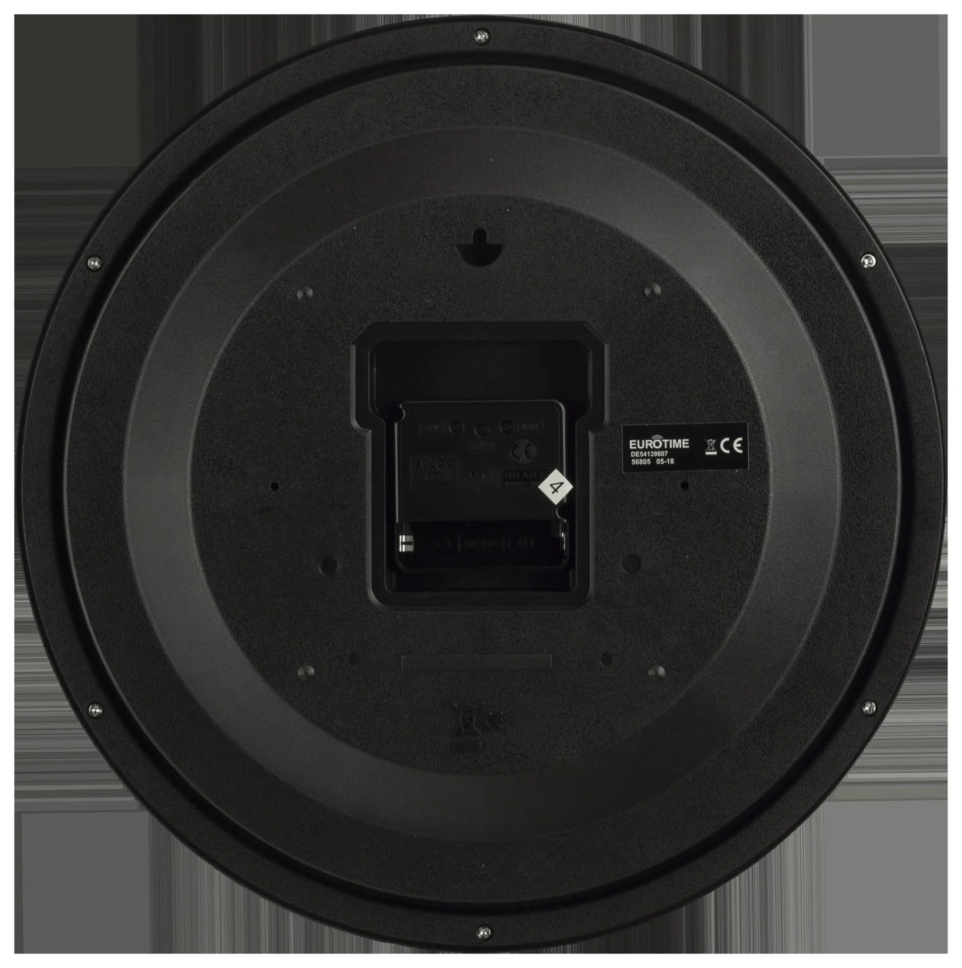 Funkwanduhr 30 cm, silber - 2