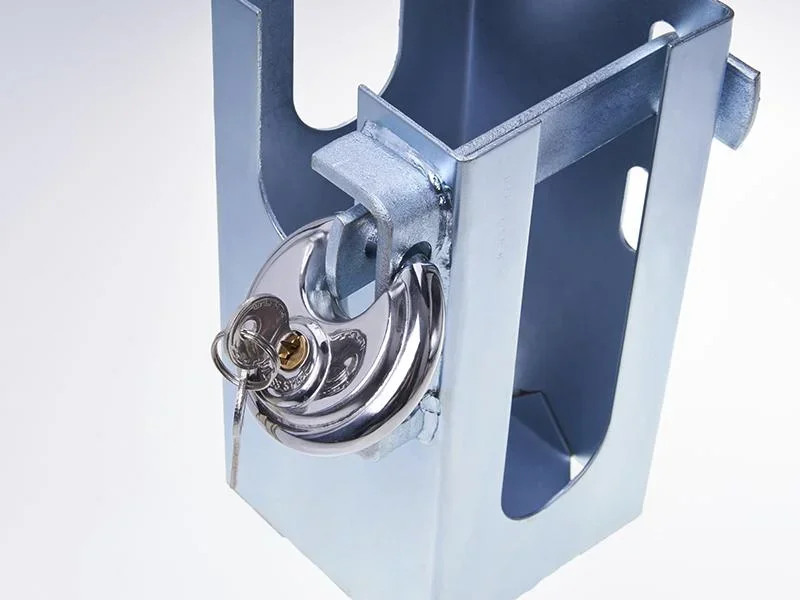 Diebstahlsicherung, klappbar für Anhänger mit Diskusschloss - 0
