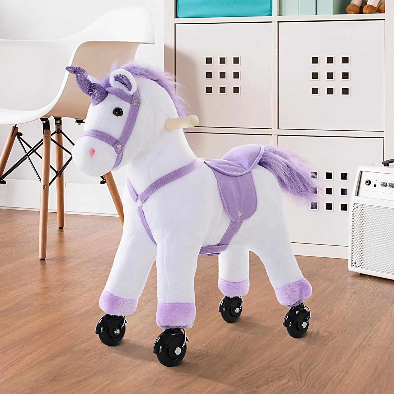 Plüsch-Einhorn auf Rollen - 2