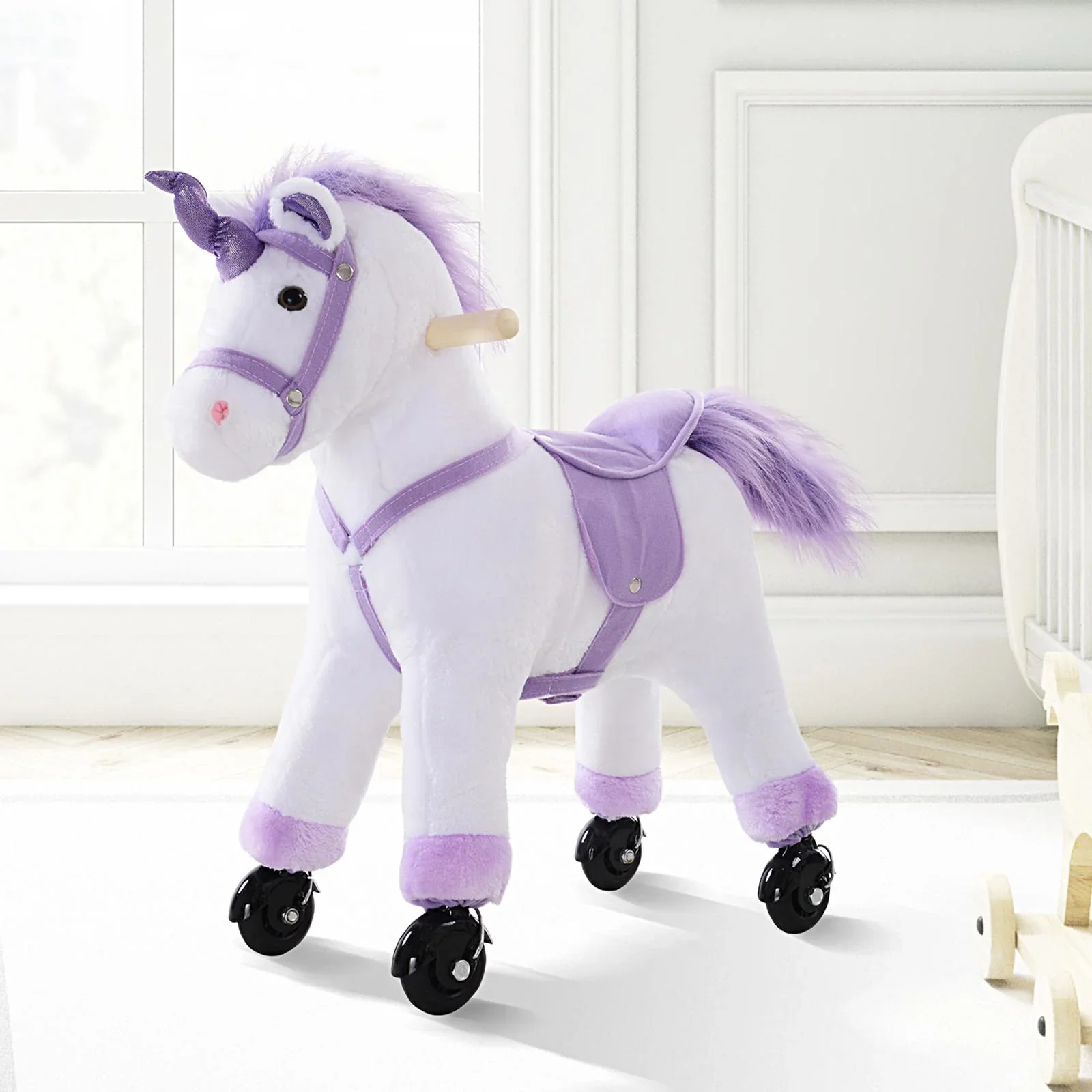 Plüsch-Einhorn auf Rollen - 4